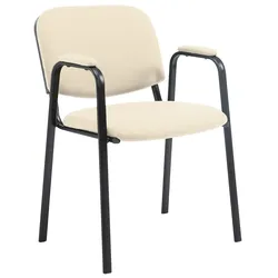 CLP Besucherstuhl Ken PRO Stoff   Farbe: creme