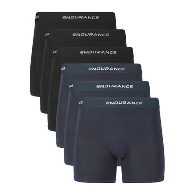 Boxershorts ENDURANCE "Tuchen", Herren, Gr. XL, schwarz (blau), 95% Viskose, 5% Elasthan, unifarben, Unterhosen, In feuchtigkeitsregulierender Qualität