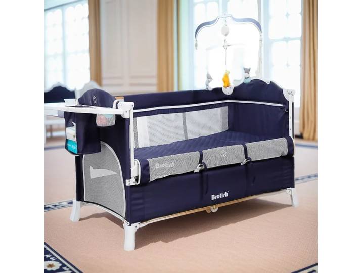 IMBABY berceaux bébé berceaux portables pour bébé avec Table à couches lit bébé berceau multifonctionnel pour bébé 0-6 lits pour enfants