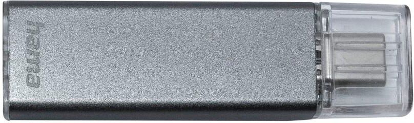 Hama USB-Stick "Uni-C Classic, USB-C 3.1", grau (anthrazit), 128 GB, USB-Sticks, USB-Stick