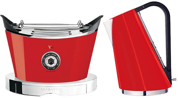 Bugatti Yvera Easy Kettle and Volo Toaster Set Red