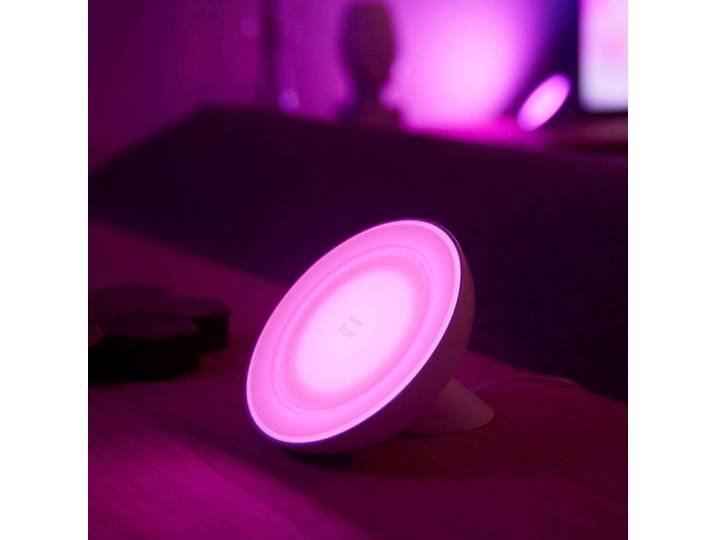 Philips Hue Bloom Tischlampe weiß, White and Color PHILIPS, dimmbar, weiß / opal, für Wohn- / Esszimmer, Kunststoff, Modern
