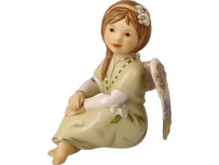Goebel - Kerst Decoratief beeld Gloria Engel van geluk Aardewerk - 10cm