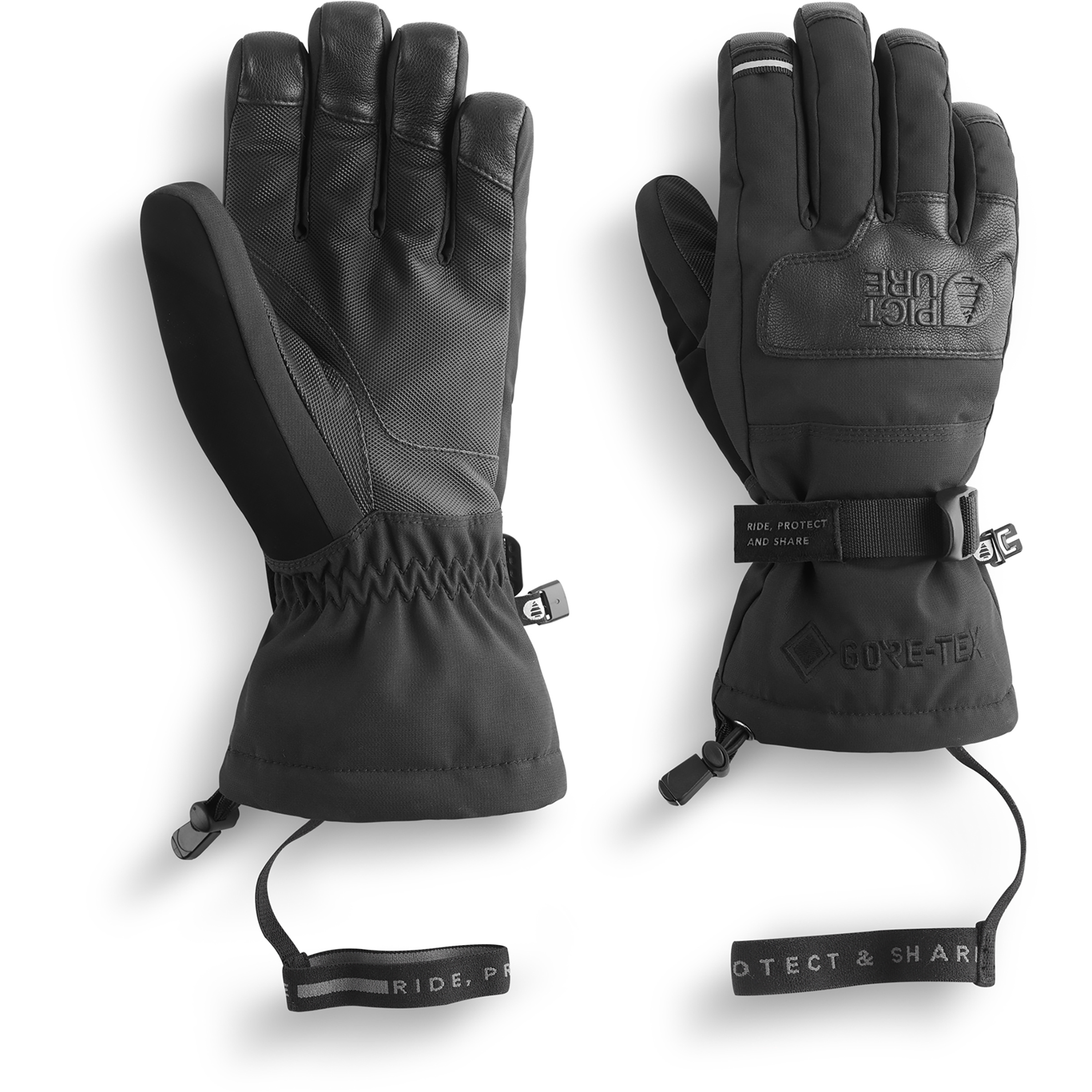 Picture Grabey GTX Damen Skihandschuhe schwarz Größe 7 Skifahren Wasserdicht