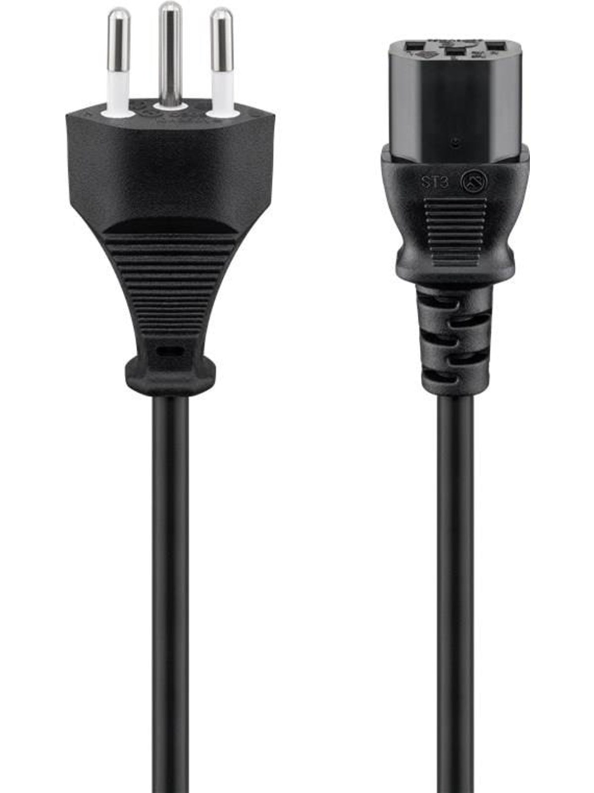 Pro Power supply cord Switzerland 2 m black