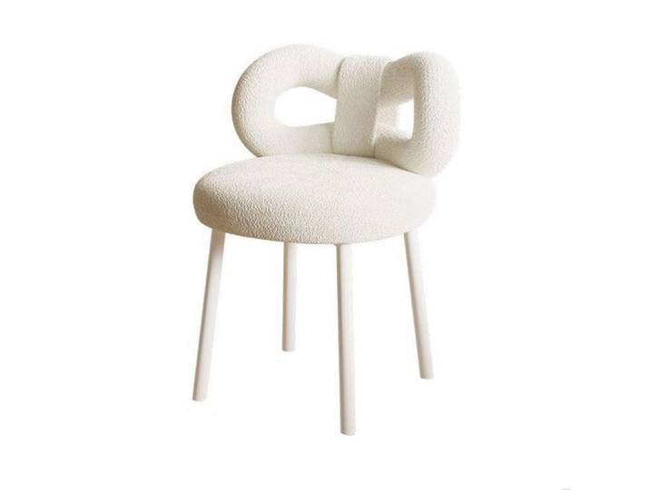 Fauteuils et Chaises avec Pieds en Métal Fauteuil pour Coiffeuse et Salon Fauteuil de Coiffeuse Design Style Minimaliste