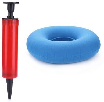 Uplifted Trends Tailbone Relief Cushion Donut Seat Cushion For Office Chair Pressure Relief Pillow light Blue