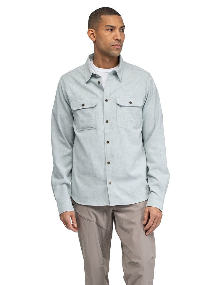 Bergans Flannelhemd "Nordmarka" - Relaxed fit - in Salbei - M