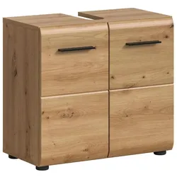 Ebuy24 Ice Waschbeckenunterschrank 2 Türen Eiche Dekor.