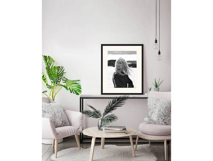 home24 Afbeelding Brigitte Bardot Frame: gelakt massief beukenhout Afdekking: plexiglas zwart 53 x 63cm