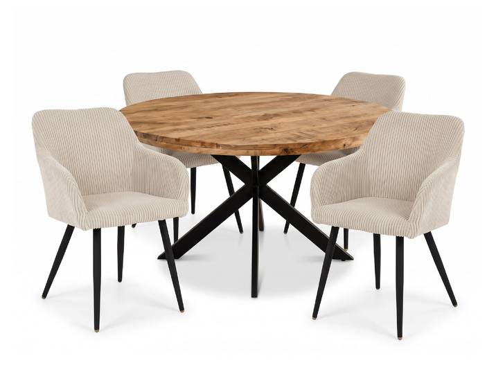 Ensemble table de repas + 4 chaises Semarang - Basika