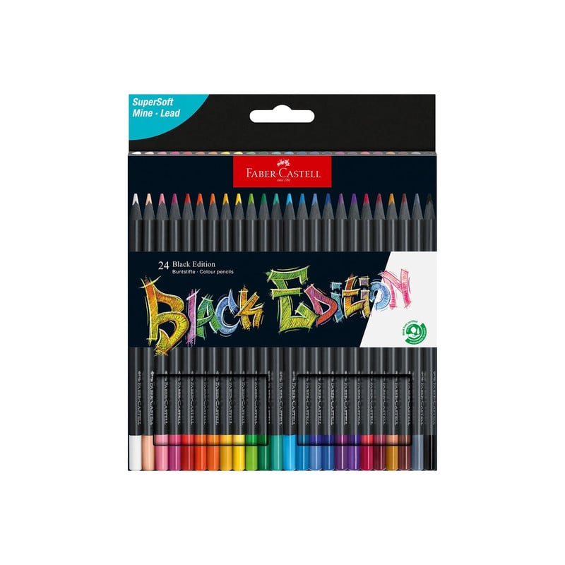 Faber-Castell Black Edition kleurpotloden set - 24 stuks