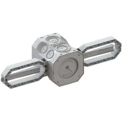 KAISER 9941 Prefix® 2.0 Beton Einbaudose 1x1, für die Befestigung an der Armierung  - 15 Stück