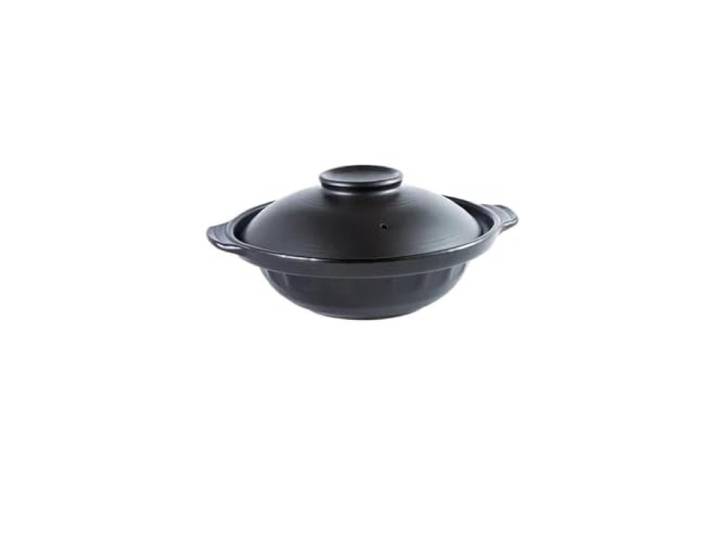 Koreanischer Topf, Auflauf, Keramik, Suppentopf, gedämpfter Reis, geschmorter Hühnerreis und hitzebeständiger Tontopf, Reis-Gas-Tontopf(Shallow 1.3 L)