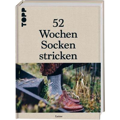 52 Wochen Socken stricken. Die schönsten Stricksocken internationaler Designerinnen des Laine Magazines, Gebundene Ausgabe von Laine, Frechverlag