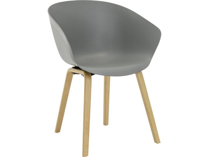 Schalenstuhl Dina grau Holz/Kunststoff B 58.5 cm