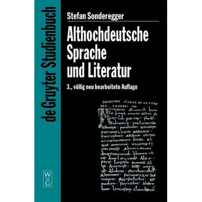Althochdeutsche Sprache und Literatur, Taschenbuch von Stefan Sonderegger, De Gruyter, 978-3-11-017288-1