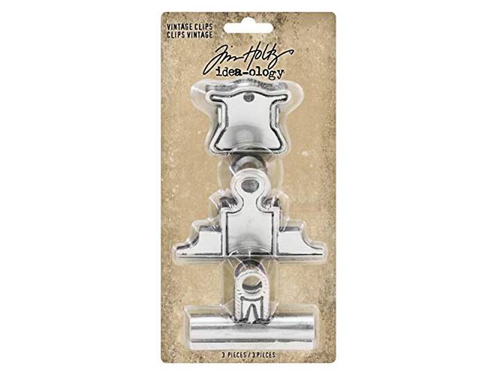 Tim Holtz TH93795 Advantus Vintage metalen clips zilver