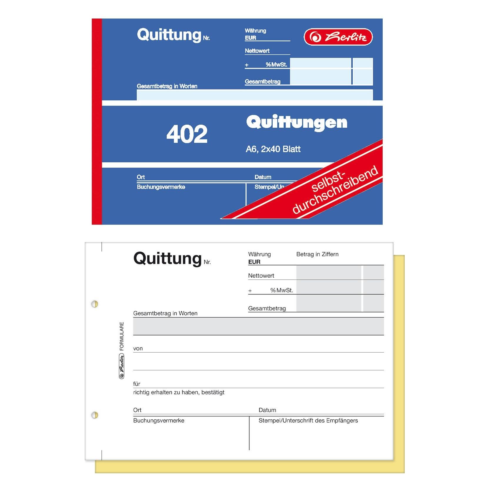 Herlitz Quittungsblock (80x) (886622)