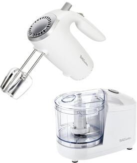Betty Crocker 2-Piece Combo: 5-Speed Hand Mixer with Food & Vegetable Chopper