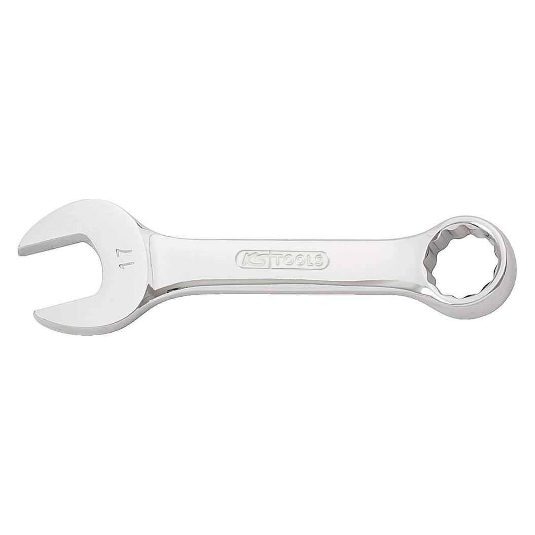 KS Tools Werkzeuge-Maschinen GmbH CHROMEplus Ringmaulschlüssel, kurz, 14mm, auf Hänger (14 mm) (518.0014-E)
