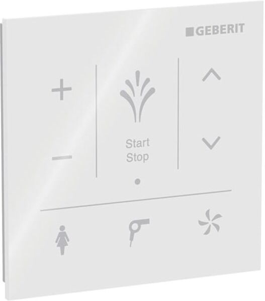 Geberit AquaClean Wandbedienpanel 147038SI1 zur AP-Montage, Oberfläche Glas/Farbe weiß
