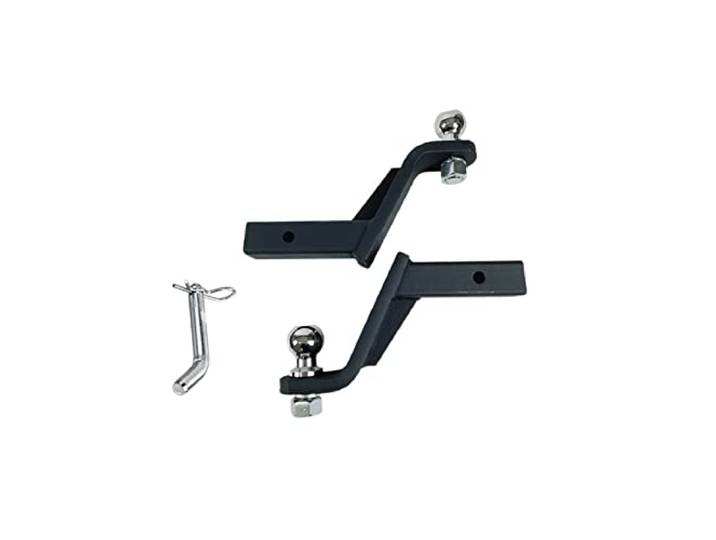 Anhängerkupplung, Anhänger 6inch Drop Wheelbar Tow Bar Ball Mount Zunge Hitch Trailer Auto Rv. Accessoires von Bootsteilen(With 2inch ball)