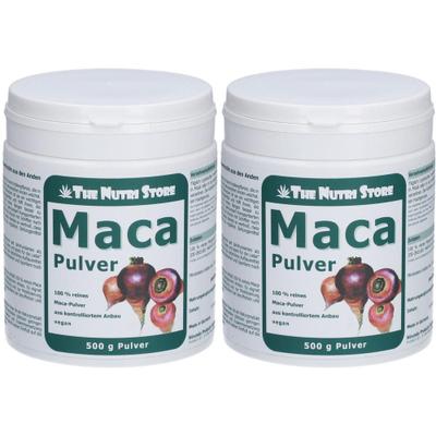 Maca 100% PUR 2x 2x500 g Pulver