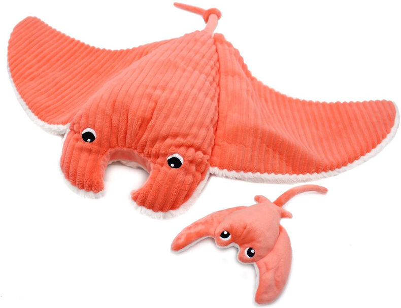 Peluche Les Ptipotos Sea Collection : Raie Manta Mantalou maman et son bébé corail - Les Déglingos