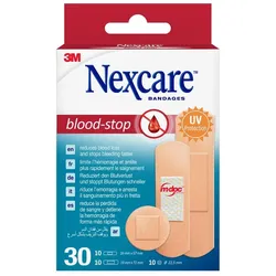 Nexcare Blood-Stop Pflaster 3 Größen Gemischt 30 ST