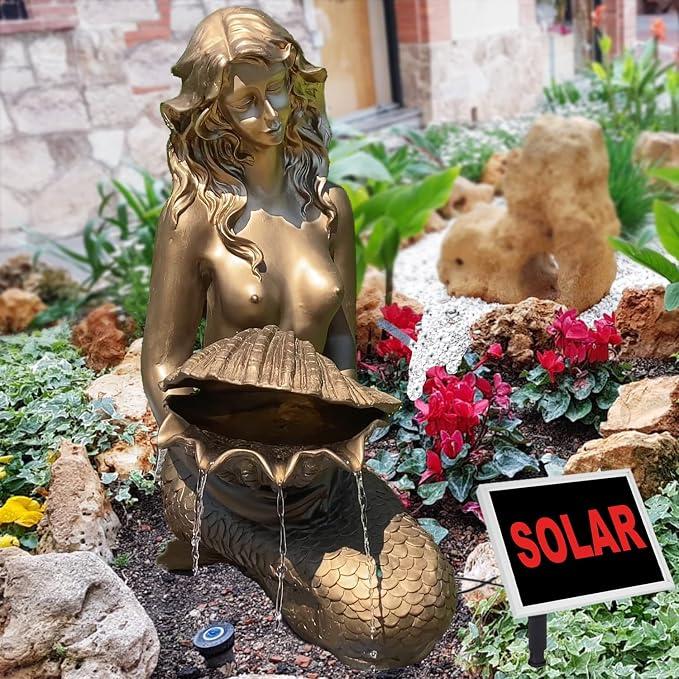 Solar Gartenbrunnen Solarbrunnen Zierbrunnen Teichpumpe Waterfall