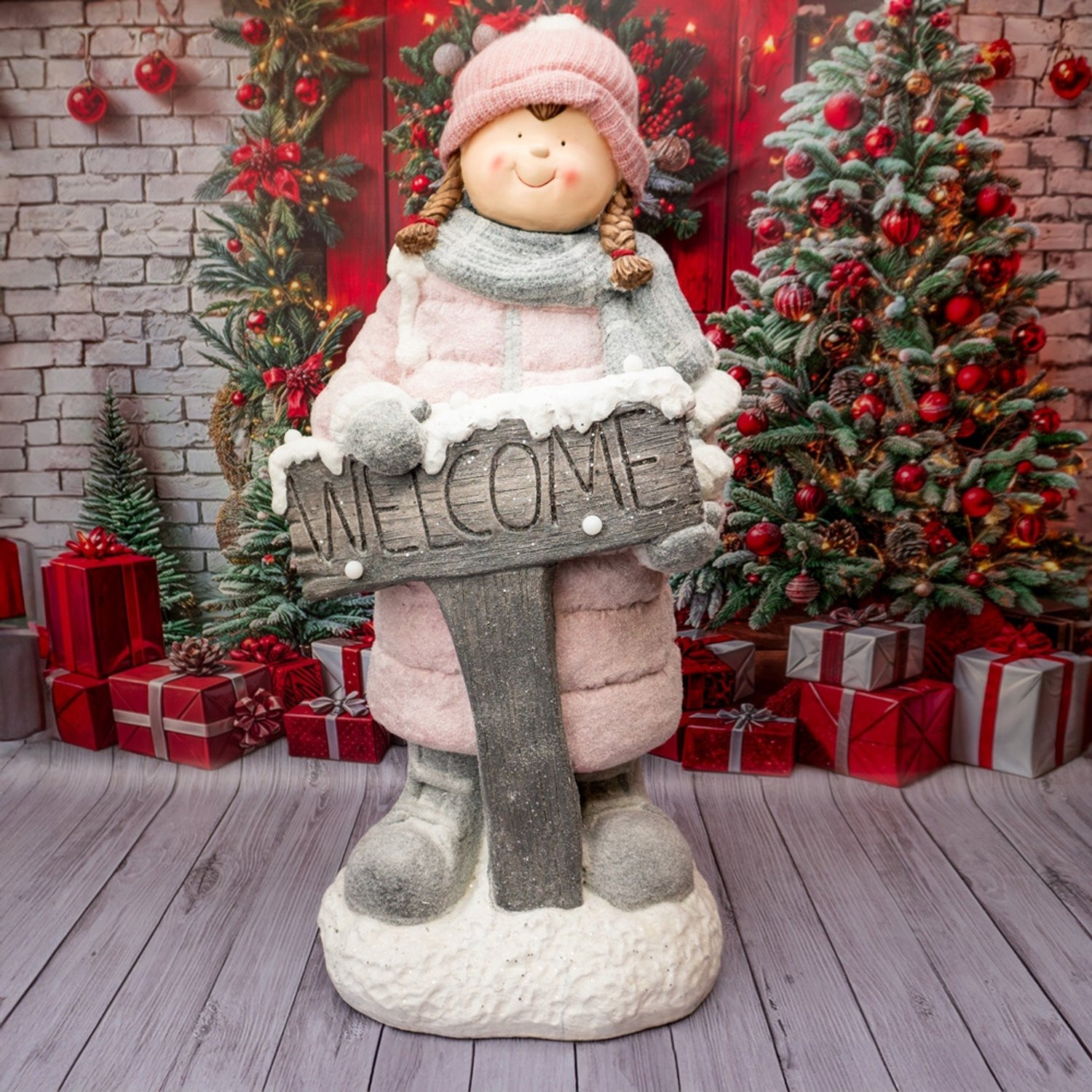 Solis Decor Decoratieve Meisjesfiguur Welcome - 100 cm