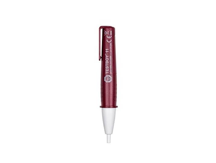 Testeur de tension sans contact Testboy 11 à partir de 110 V AC avec affichage optique et acoustique (méthode de mesure capacitive\, CAT III 1000 V\, boîtier en plastique ABS)\, rouge