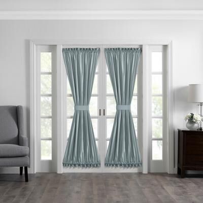 Threadmade Ford Faux Silk French Door Window Panel