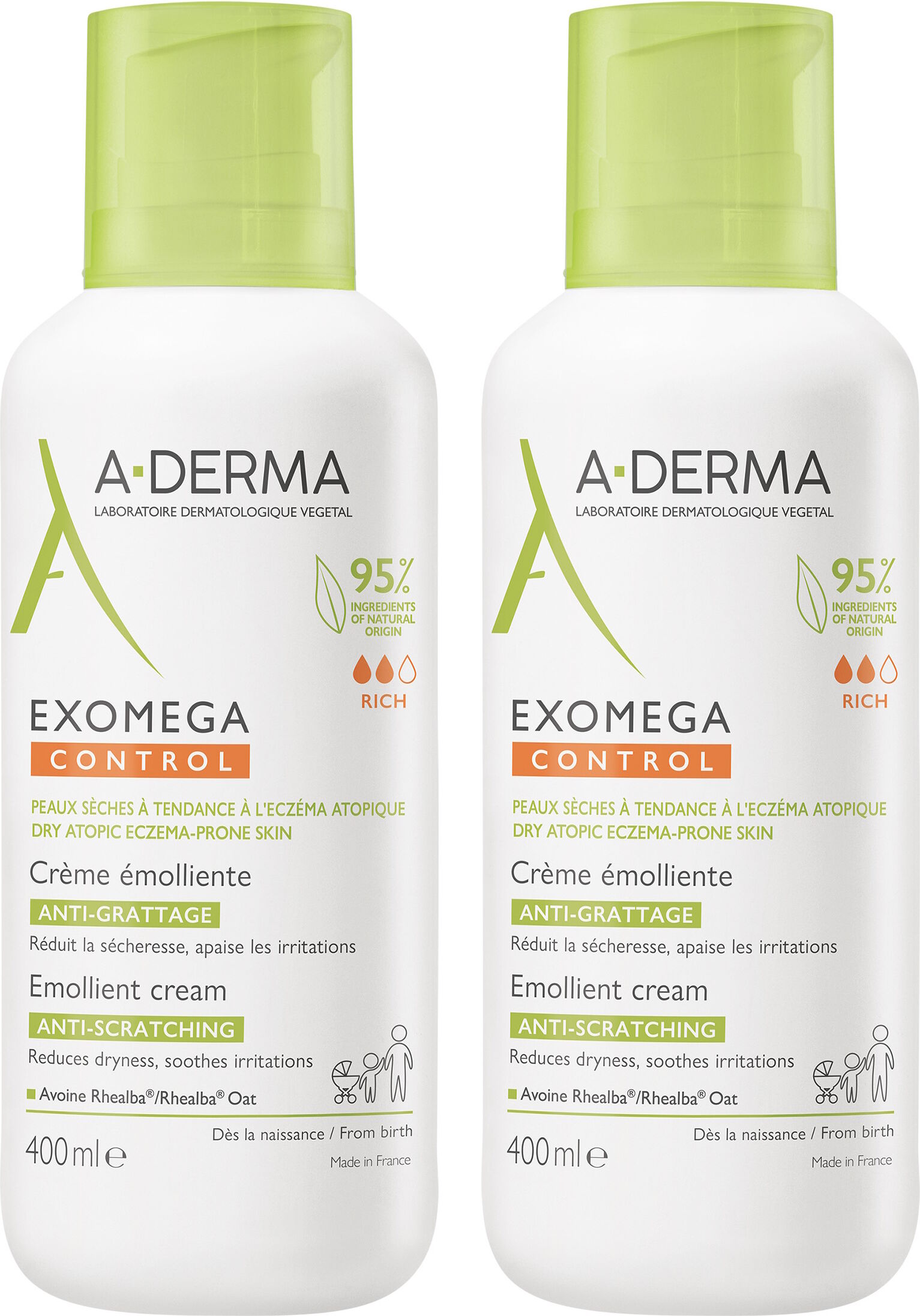 A-Derma Exomega CONTROL Cream 400 ml DUO sampak 2 x 400 ml