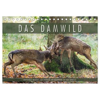 Emotionale Momente: Das Damwild. (Tischkalender 2026 DIN A5 quer), CALVENDO Monatskalender