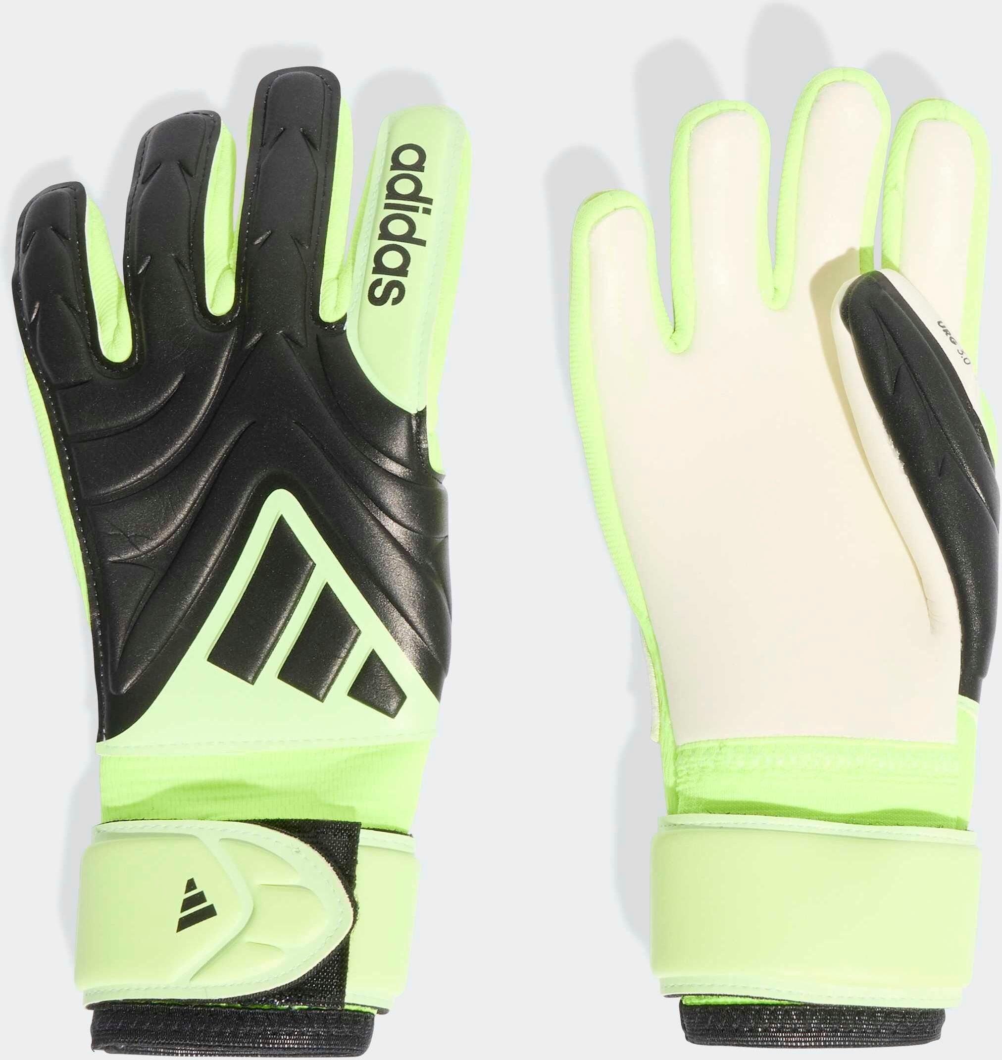 Torwarthandschuhe ADIDAS PERFORMANCE "COPA LEAGUE KIDS", Gr. 3, schwarz (schwarz, schwarz, lucid lemon), Kunstfaser, Handschuhe Torwarthandschuhe schwarz, schwarz, lucid lemon 3