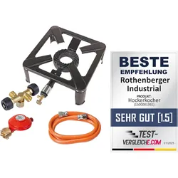 Rothenberger Industrial Hockerkocher + Doppelabzweigventil
