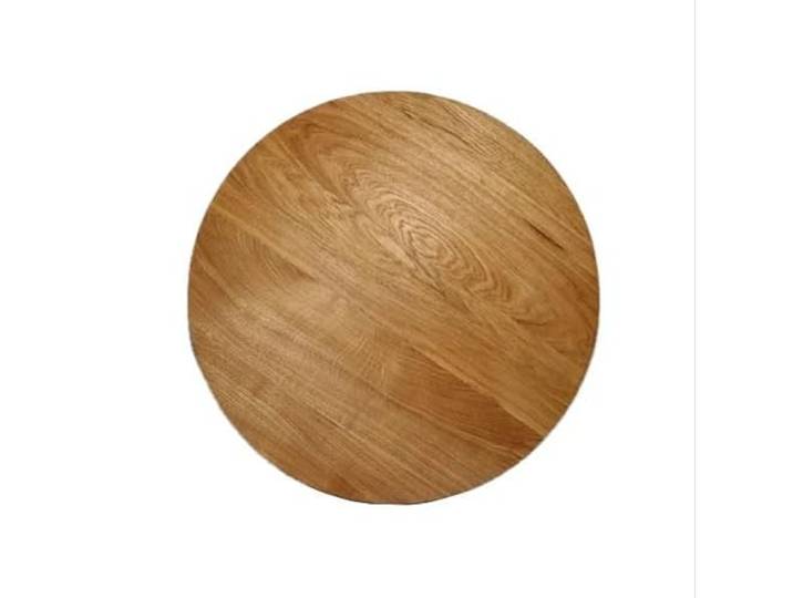 WESTTREE Tischplatte rund in Eiche massiv, geölt, 4cm stark, runde Holzplatte, Eiche Platte (Durchmesser 90cm)