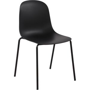CLP Gartenstuhl Hardin, 324262, Kunststoff, Niedriglehner, schwarz