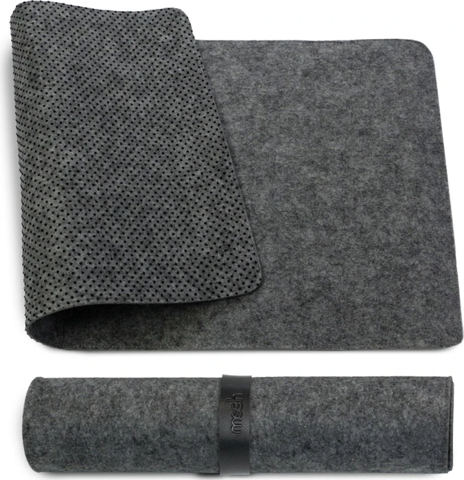 MOSH Table mat, Filz, dunkelgrau, 70 x 35 cm