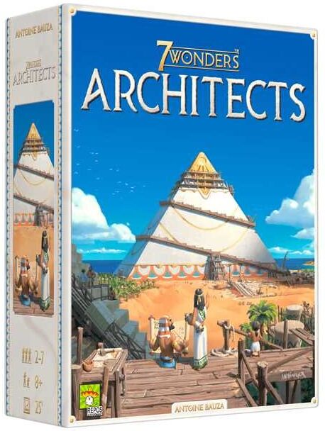 Repos 7 Wonders Architects Board Game for Strategic Play, Ancient Civilisation Theme, Suitable for Family Game Nights