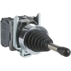 Schneider Electric XD4PA247 Joystick, Harmony XB4, Metall schwarz, 22mm, schwarz, 4 Richtungen, 1-stufig, tastend, mit Rückzug, 1S pro Richtung
