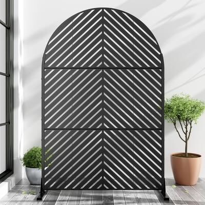Dovelina Metal Privacy Screen Outdoor Privacy Screen Outdoor Privacy Panel - 72*47