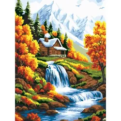 Malen nach Zahlen "Wasserfall", 30 x 40 cm