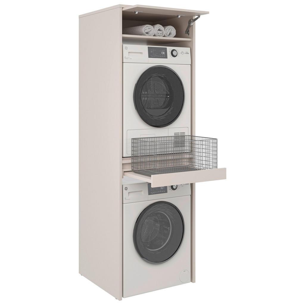 Xora Waschmaschinenschrank , Kaschmir , Holzwerkstoff , 67.5x210x67.5 cm , Waschküche, Waschmaschinenschrank