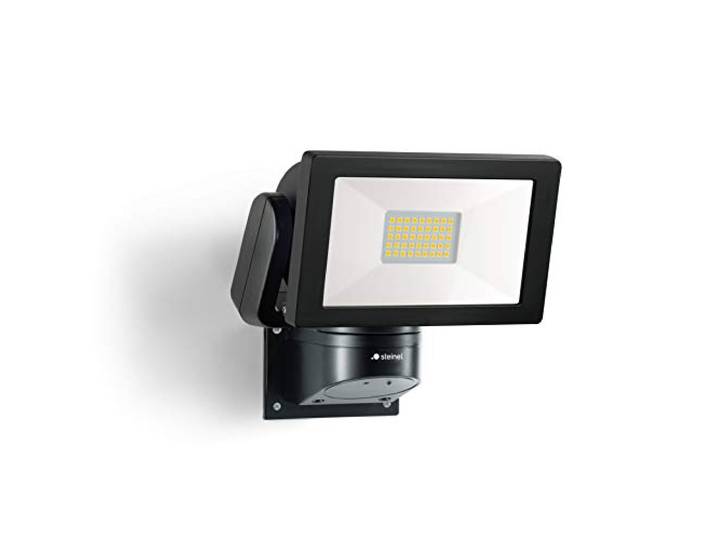 STEINEL Projecteur LED extérieur LS 300 noir 29\,5 W\, blanc neutre 4000 K\, pour jardin et garage\, IP44