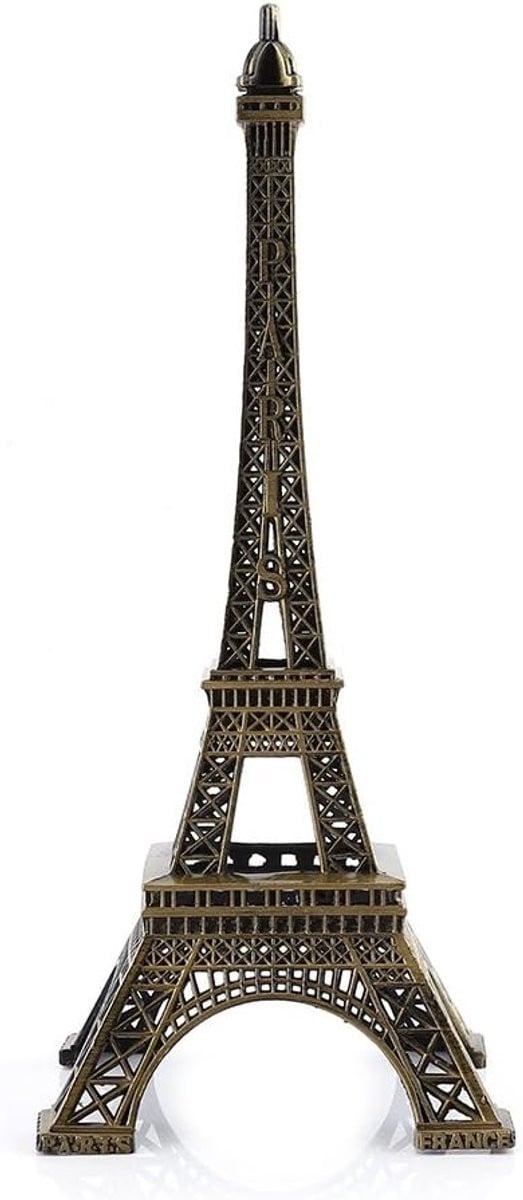 Vintage Eiffel Tower beeld van zinklegering, 25 cm decoratie voor thuis en kantoor