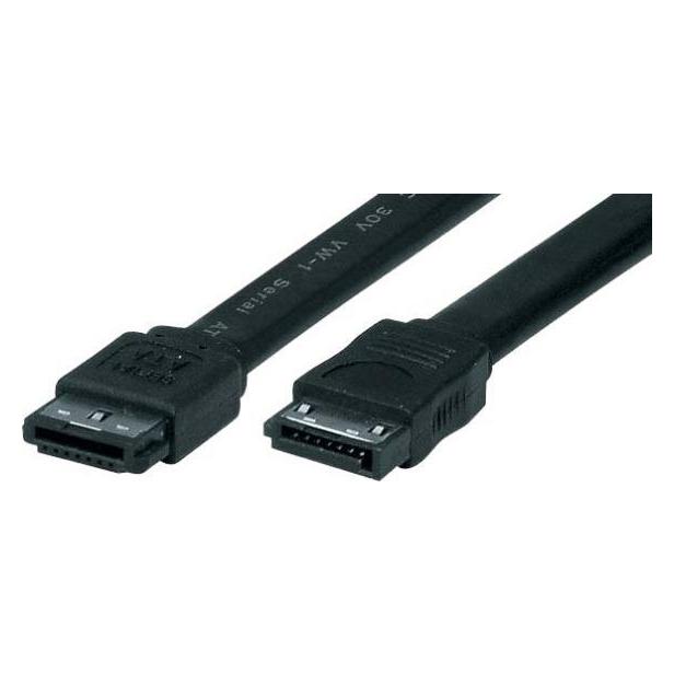 Tecline eSATA 300 High Quality Kabel, 7pol eSATA Stecker an 7pol SATA Stecker, 2,0 m Hochwertiges, abgeschir (eSATA, SATA) (39901002)