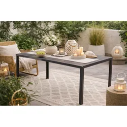 möbel direkt online Gartentisch 150x90 cm schwarz